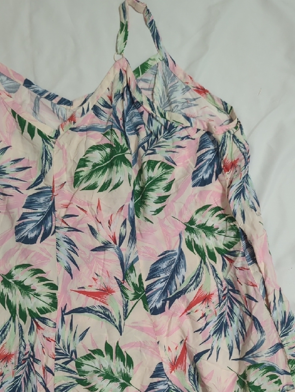 Torrid Sleeveless Trapeze Midi Dress, Color Tropical Leaves Size 4X - Picture 10 of 14